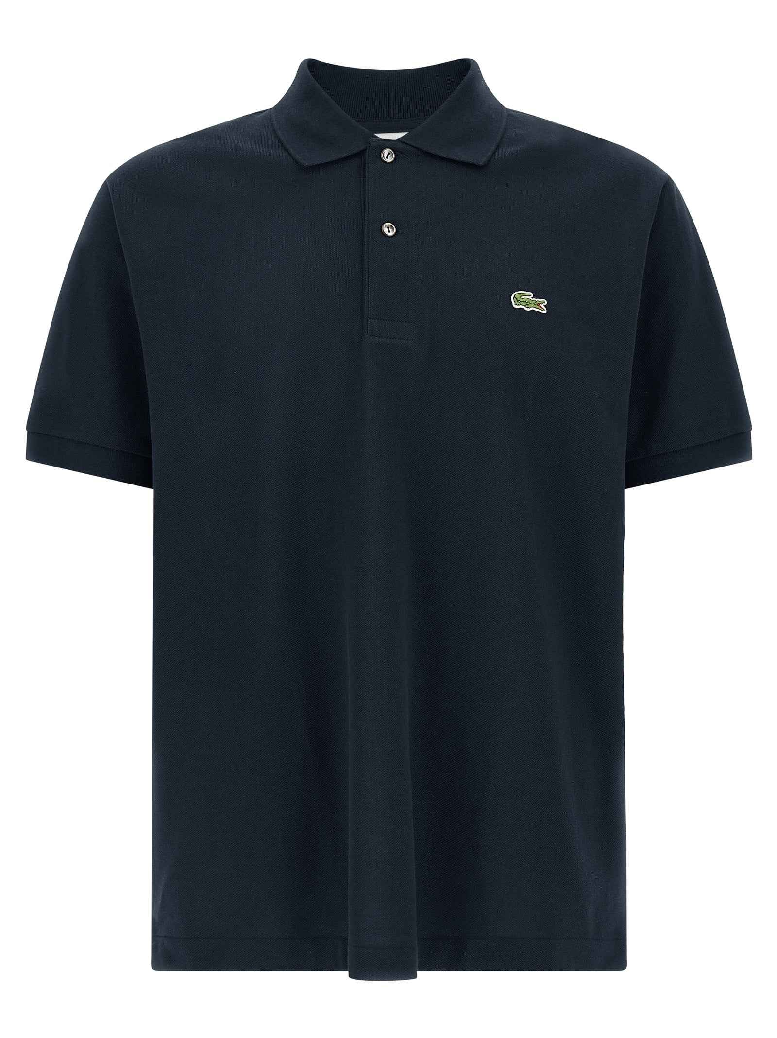 Blue Cotton Polo Shirt