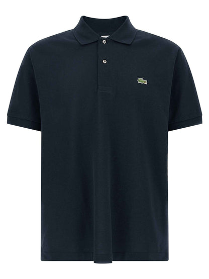 Blue Cotton Polo Shirt