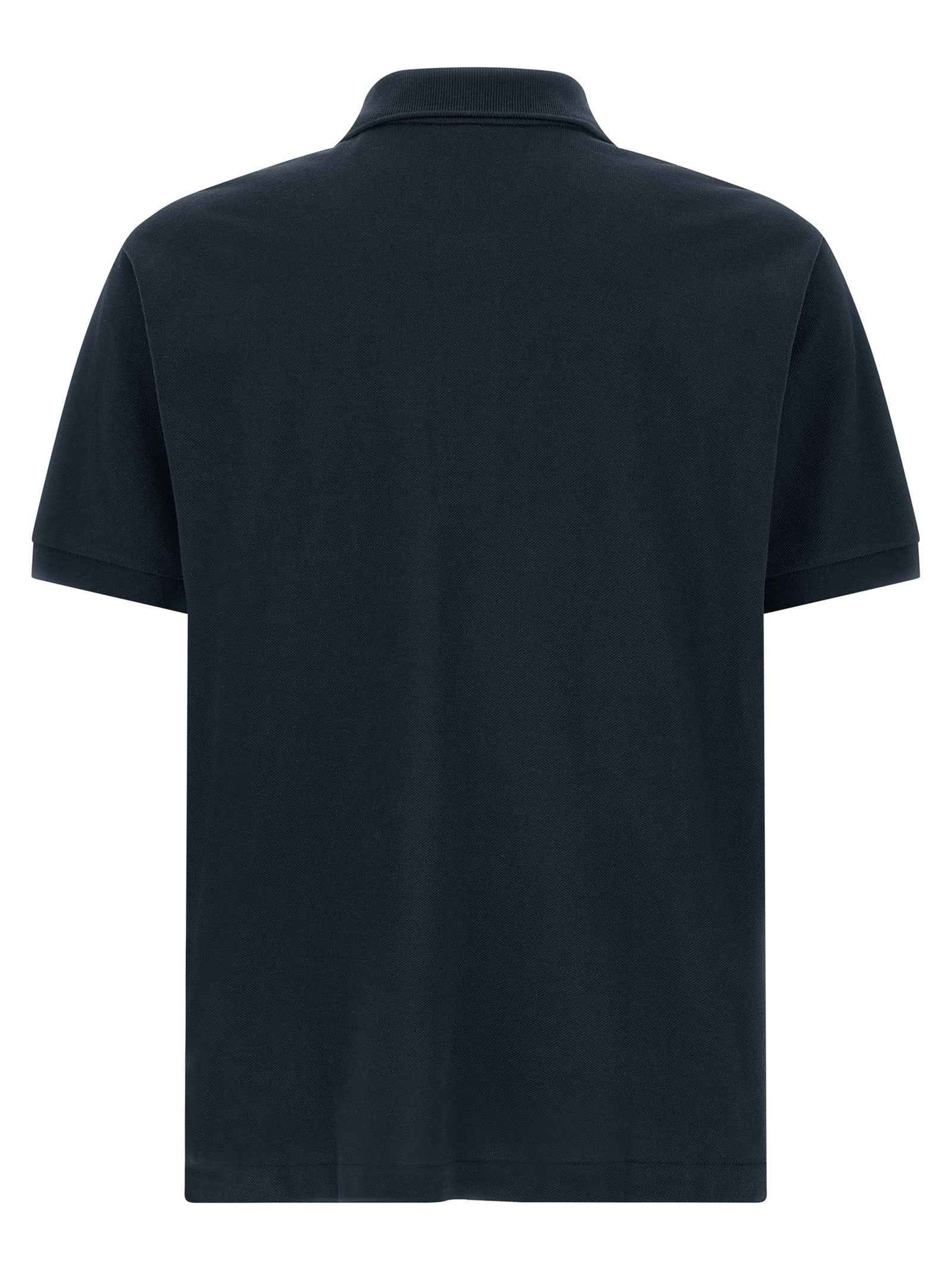 Blue Cotton Polo Shirt