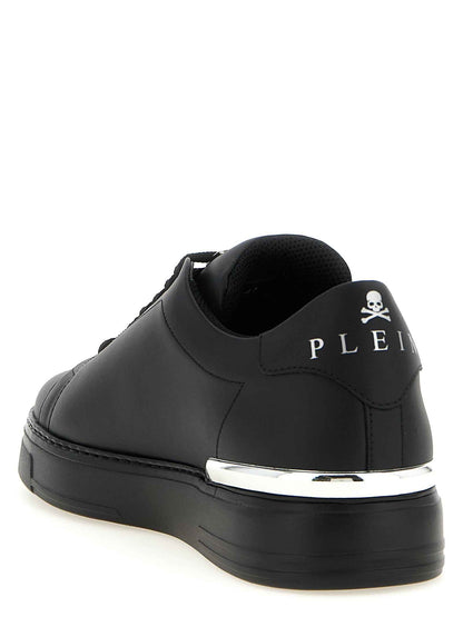 Black Calfskin Low Top Sneakers