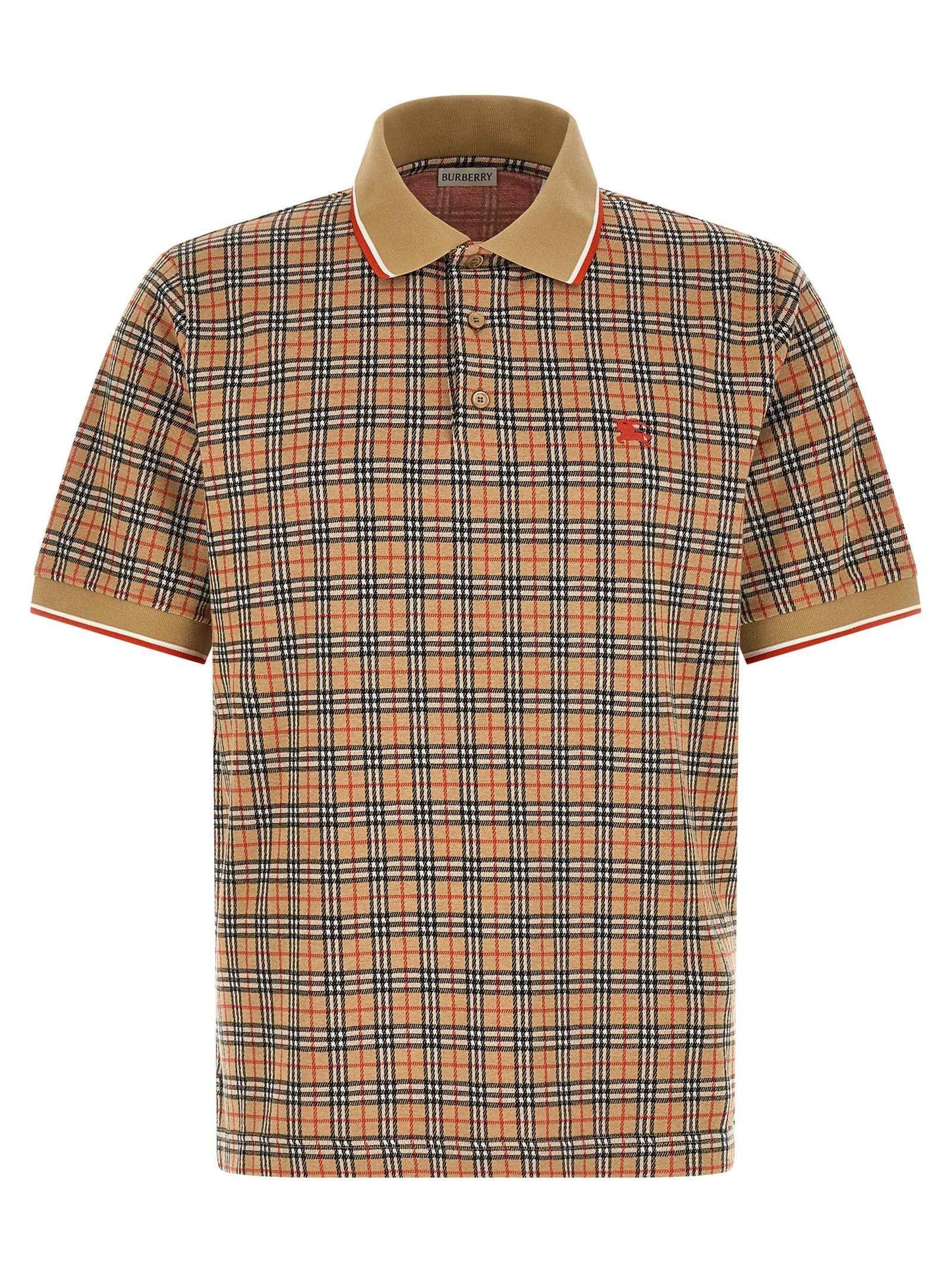 Beige Viscose Polo Shirt