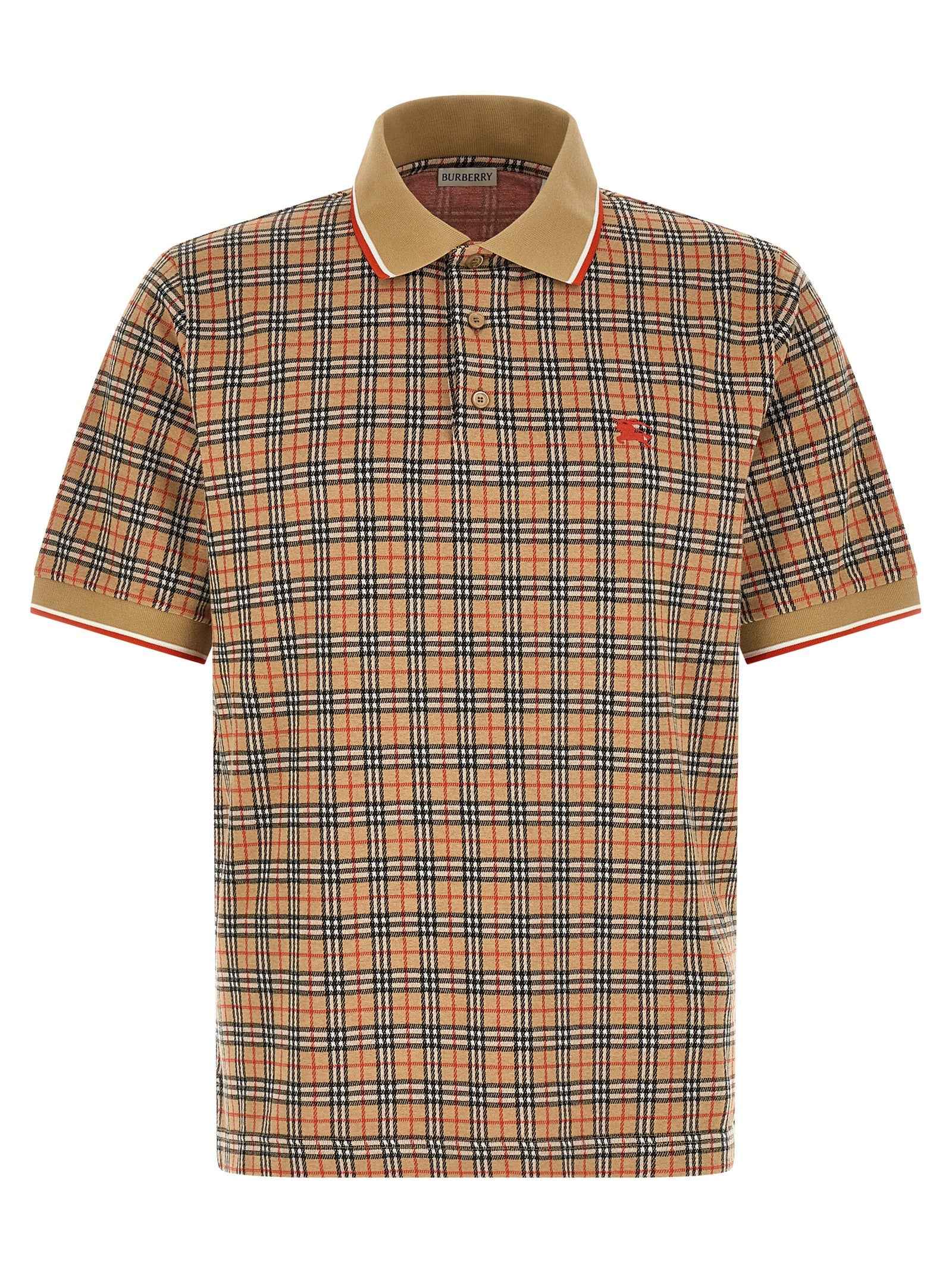 Beige Viscose Polo Shirt