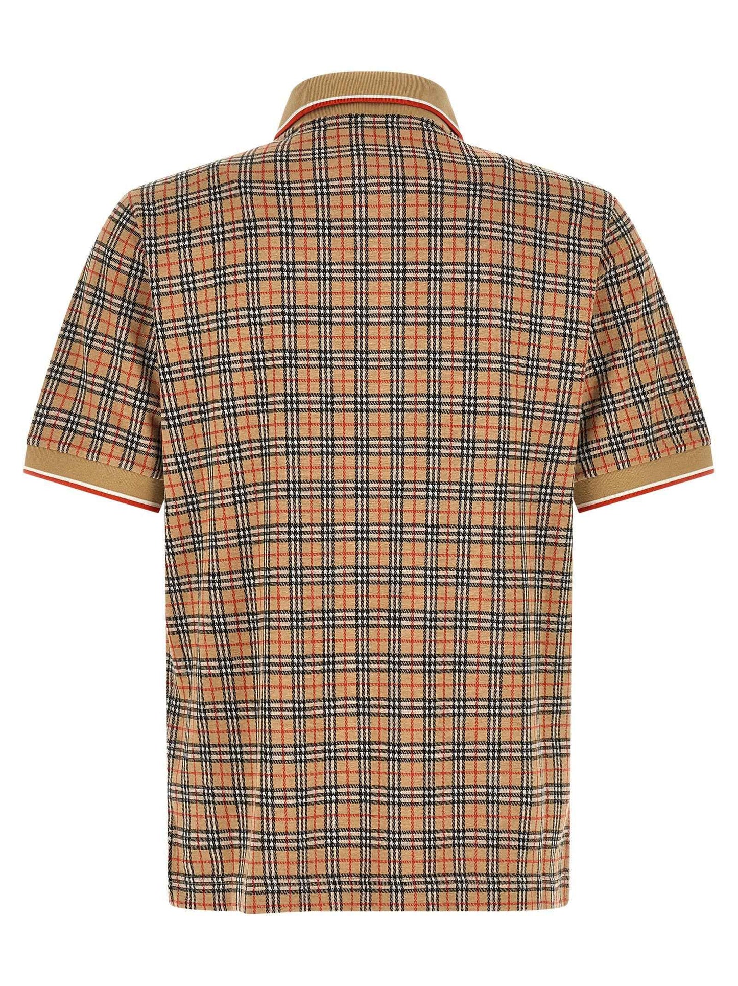 Beige Viscose Polo Shirt