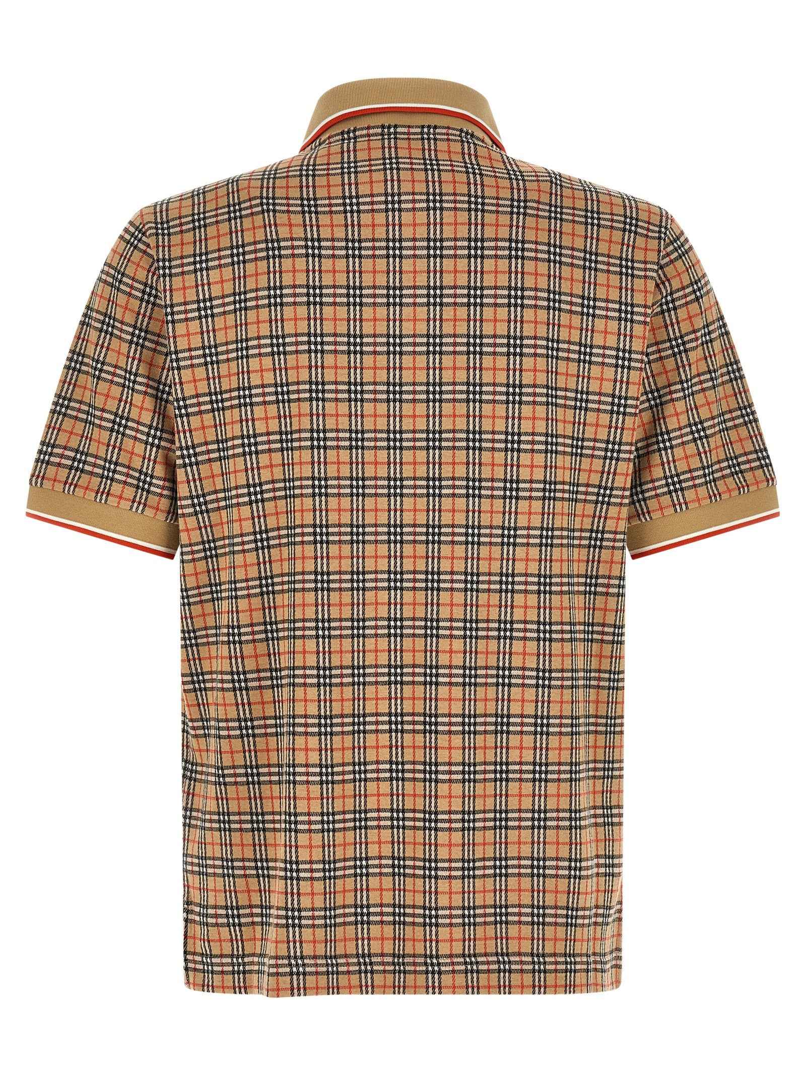 Beige Viscose Polo Shirt
