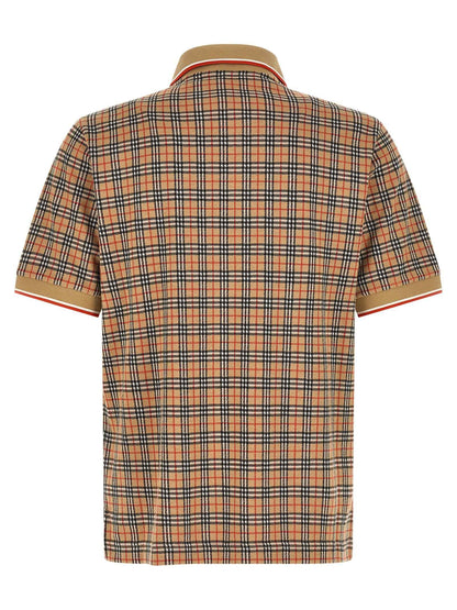 Beige Viscose Polo Shirt