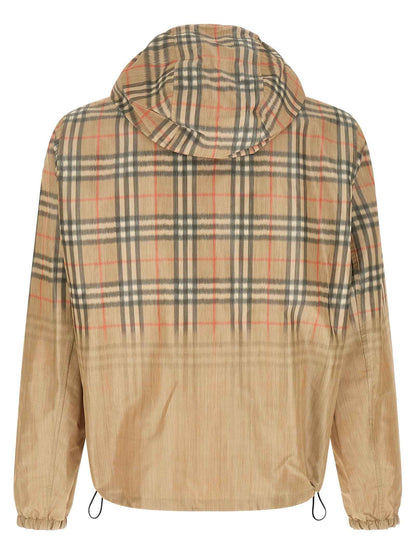 Beige Viscose Shell Jacket