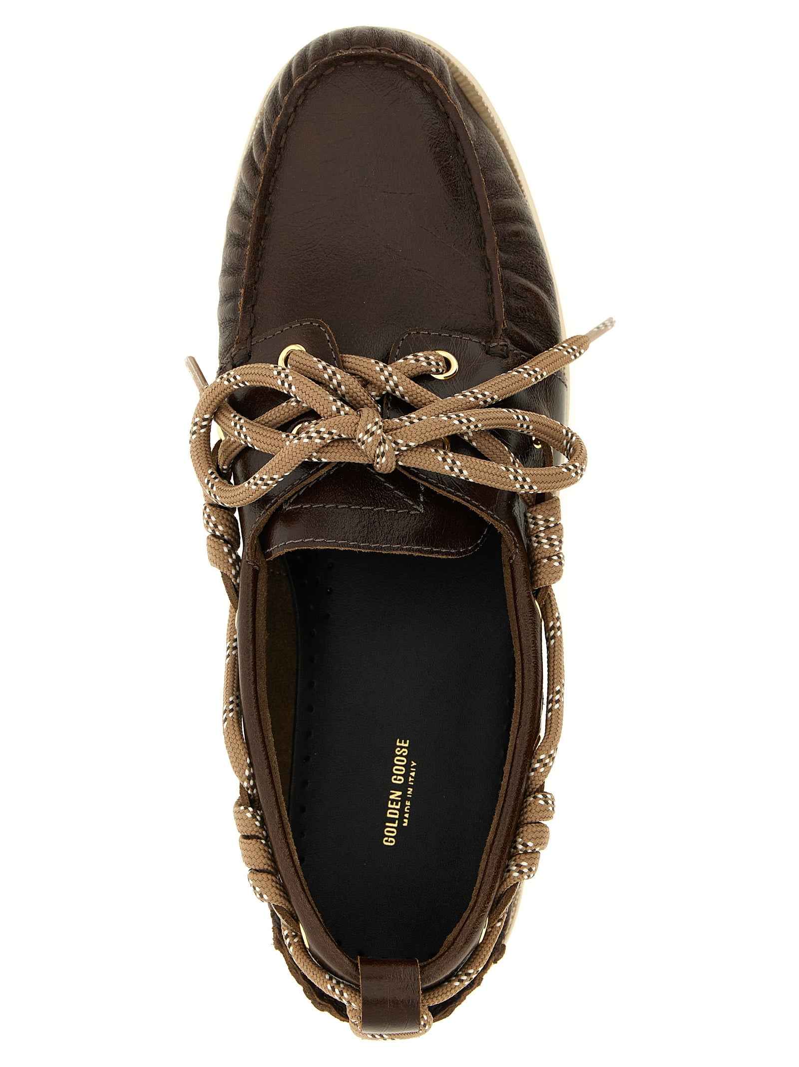 Brown Cowhide Slip-On Loafers