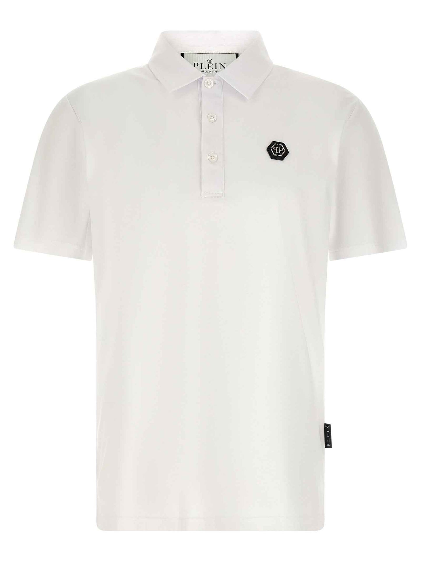 White Cotton Polo Shirt