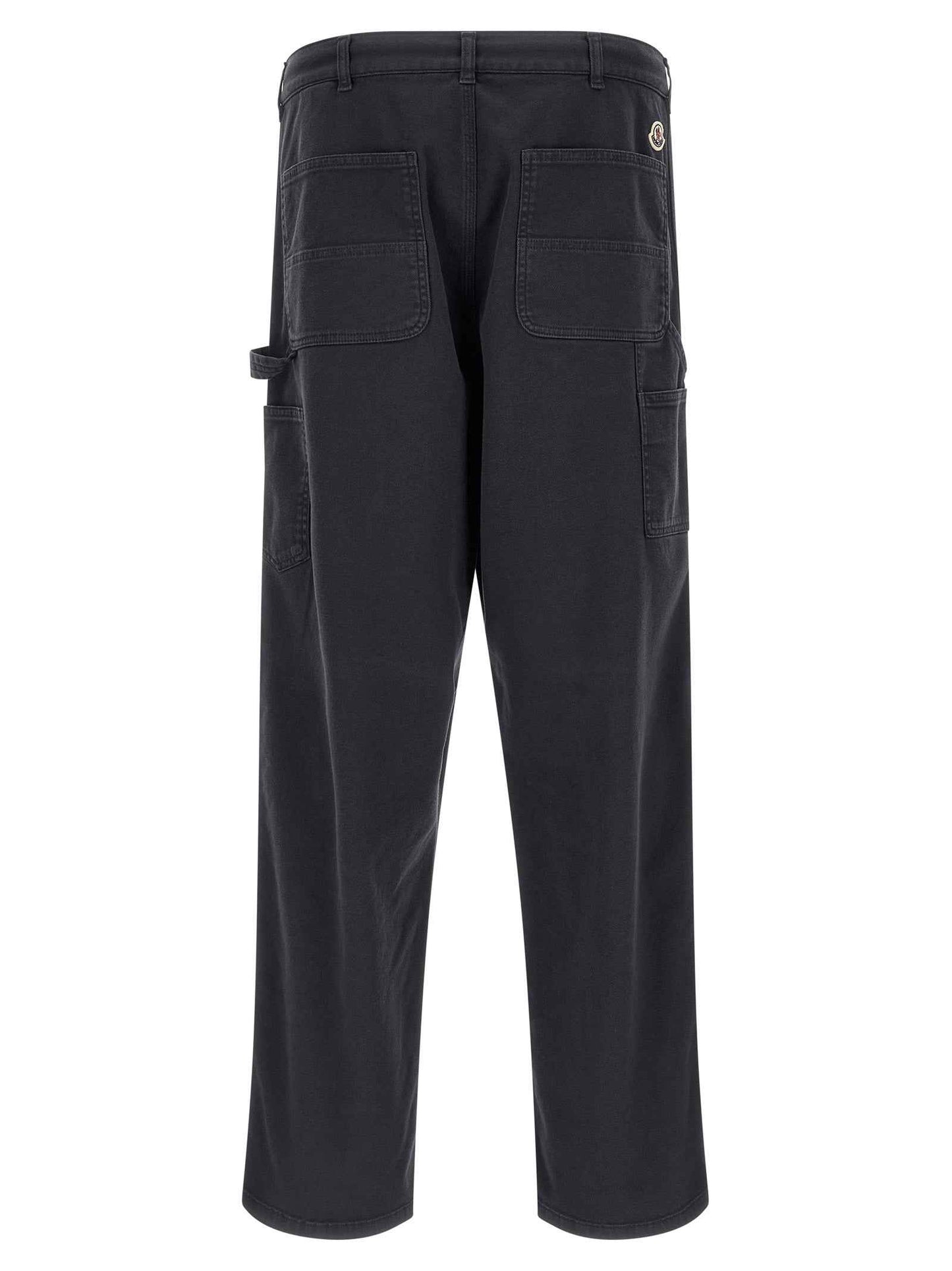 Blue Cotton Cargo Pants