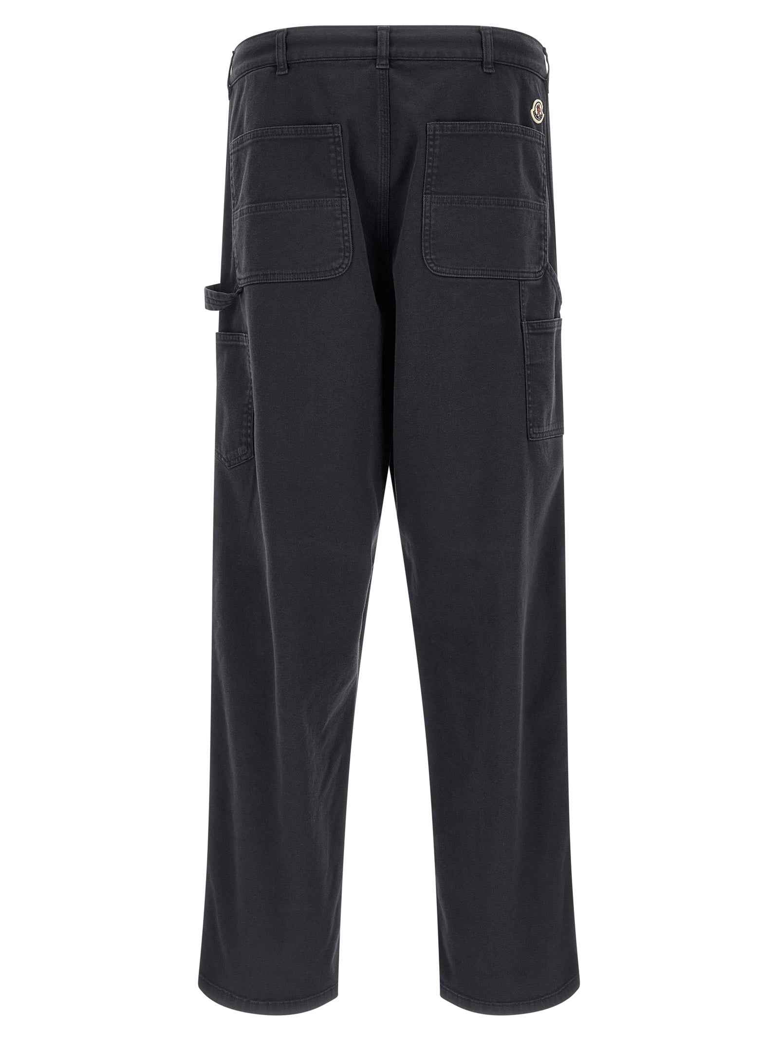 Blue Cotton Cargo Pants