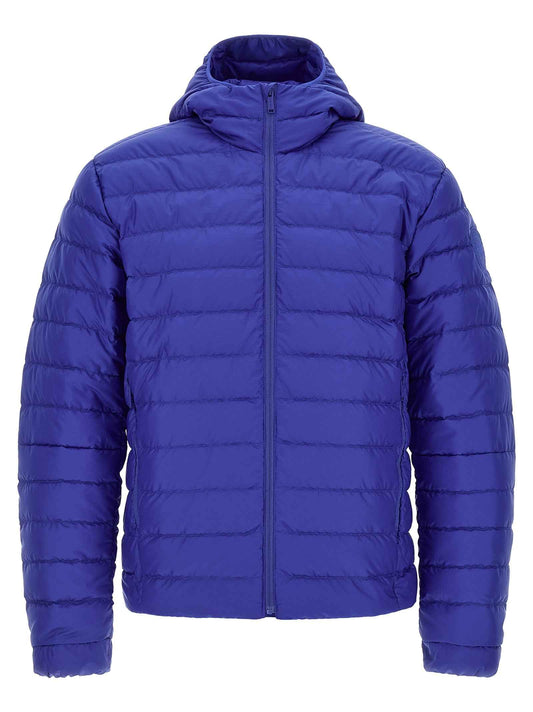 Blue Polyamide Full-Length Jacket
