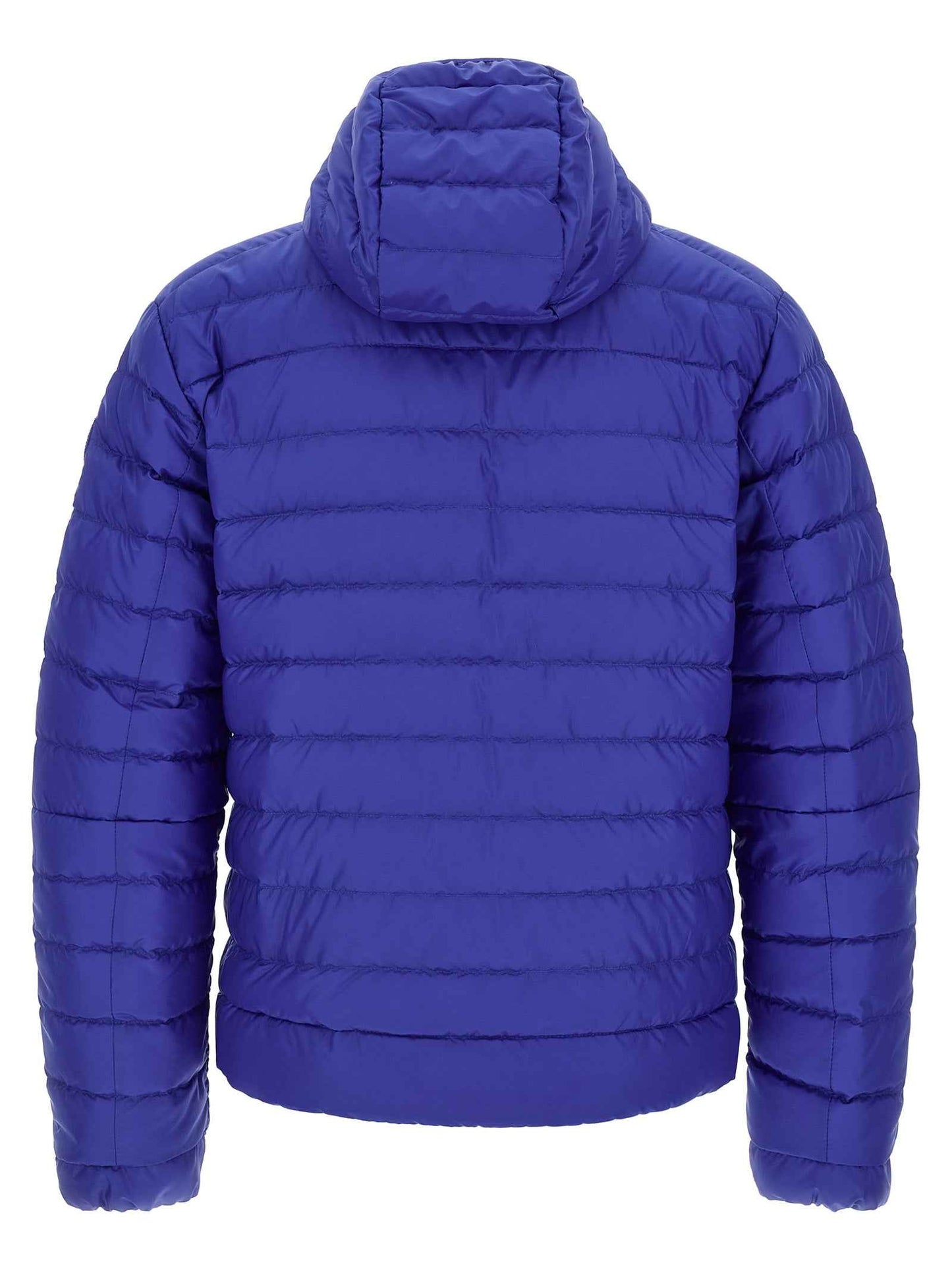 Blue Polyamide Full-Length Jacket