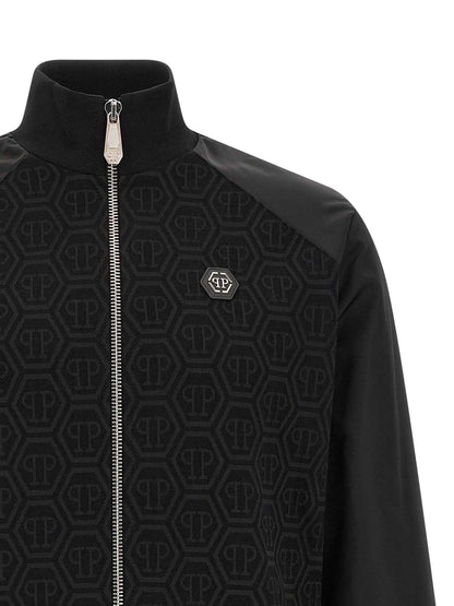 Black Cotton Sweatshirt