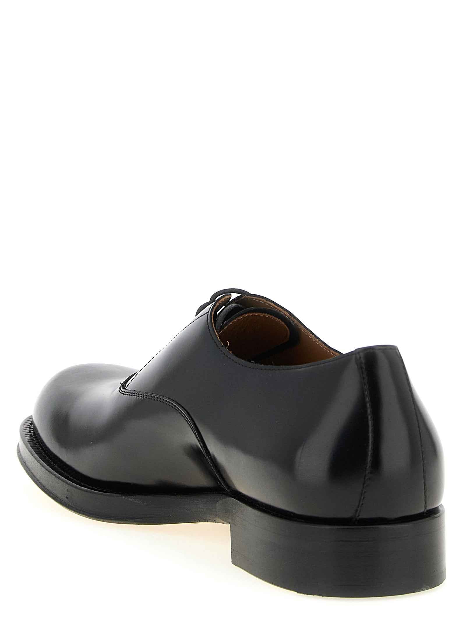 Black Calfskin Oxfords And Derbies