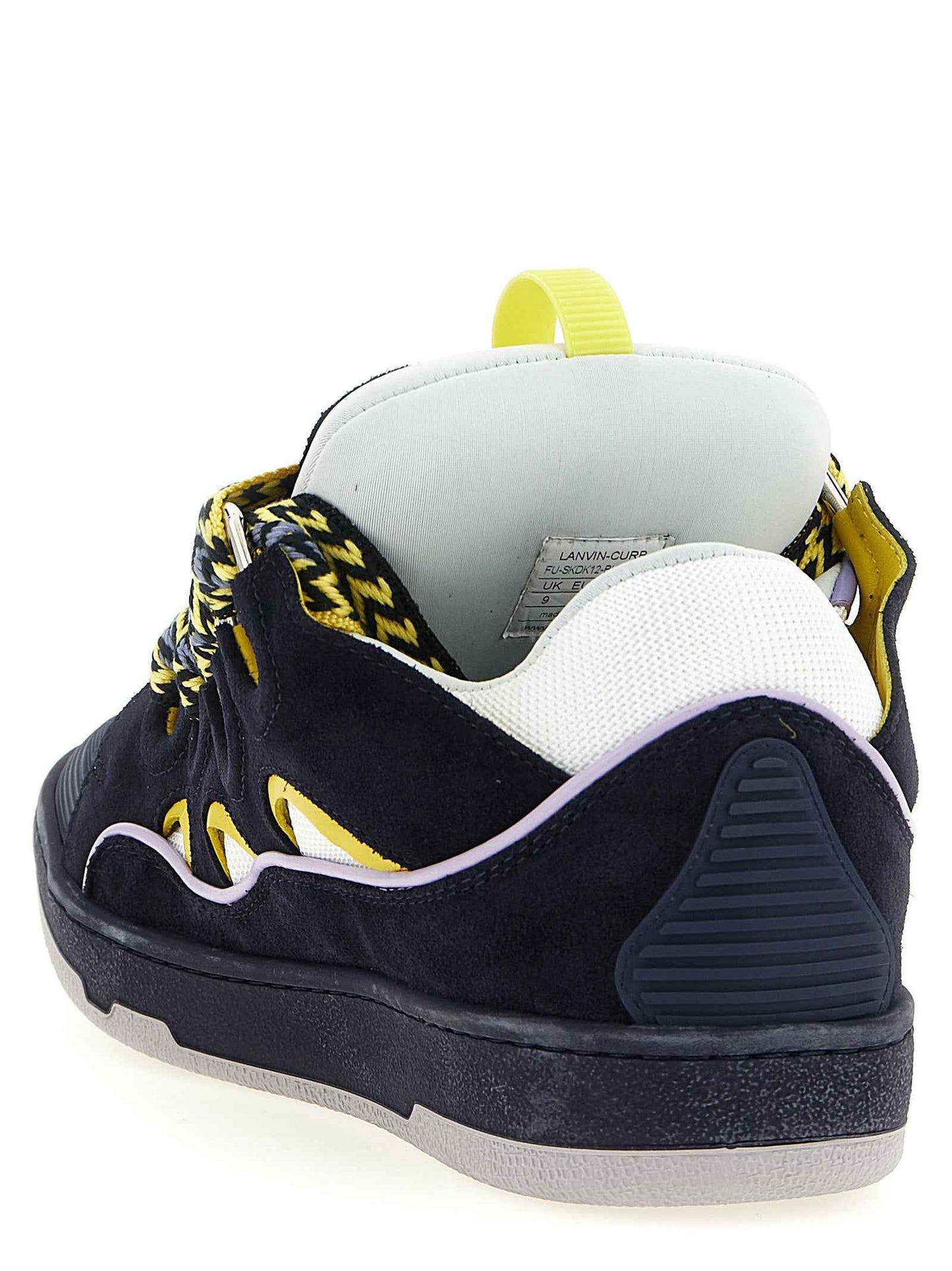 Blue Calfskin Athletic Sneakers
