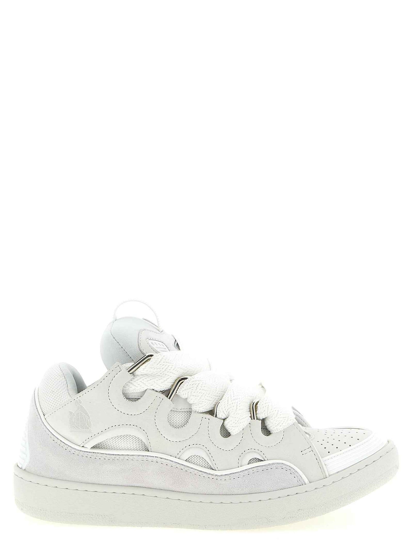 White Calfskin Chunky Sneakers