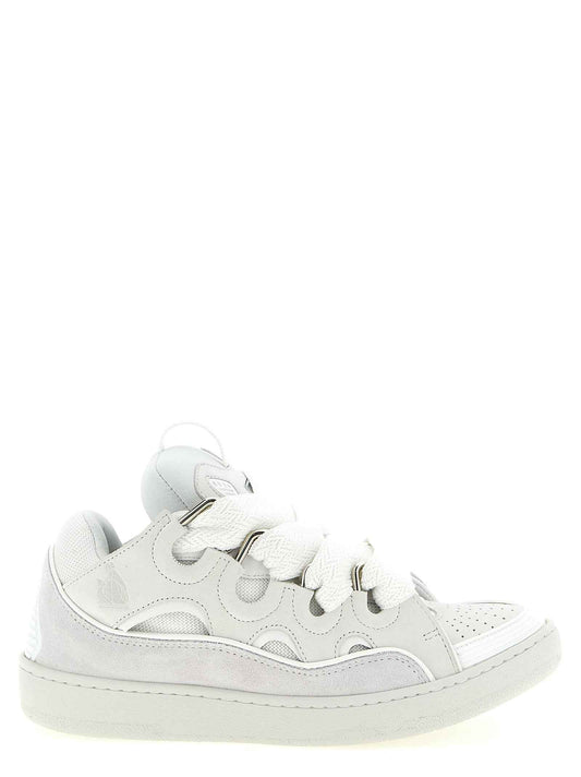 White Calfskin Chunky Sneakers