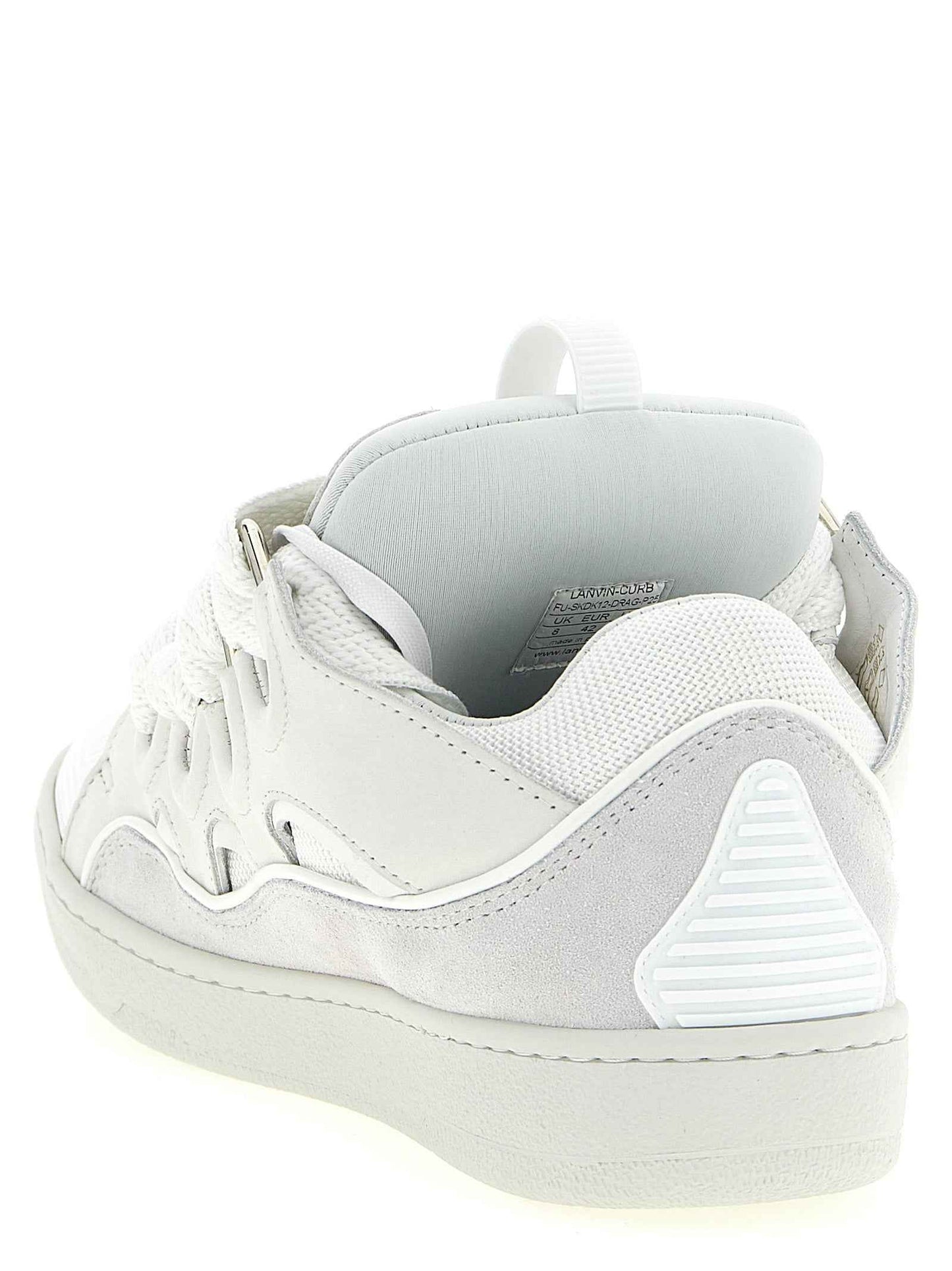 White Calfskin Chunky Sneakers