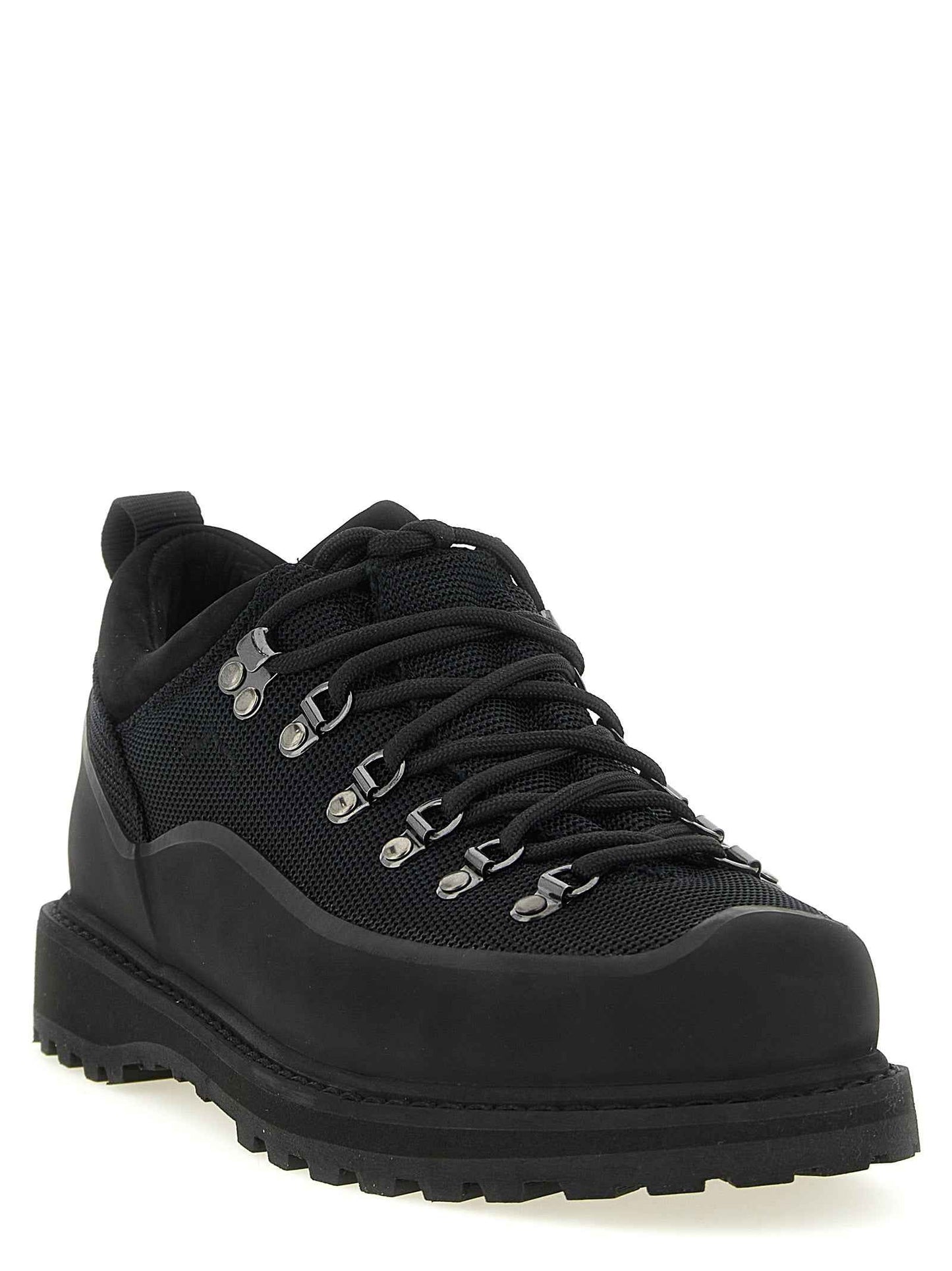 Black Polyamide Ankle Boots