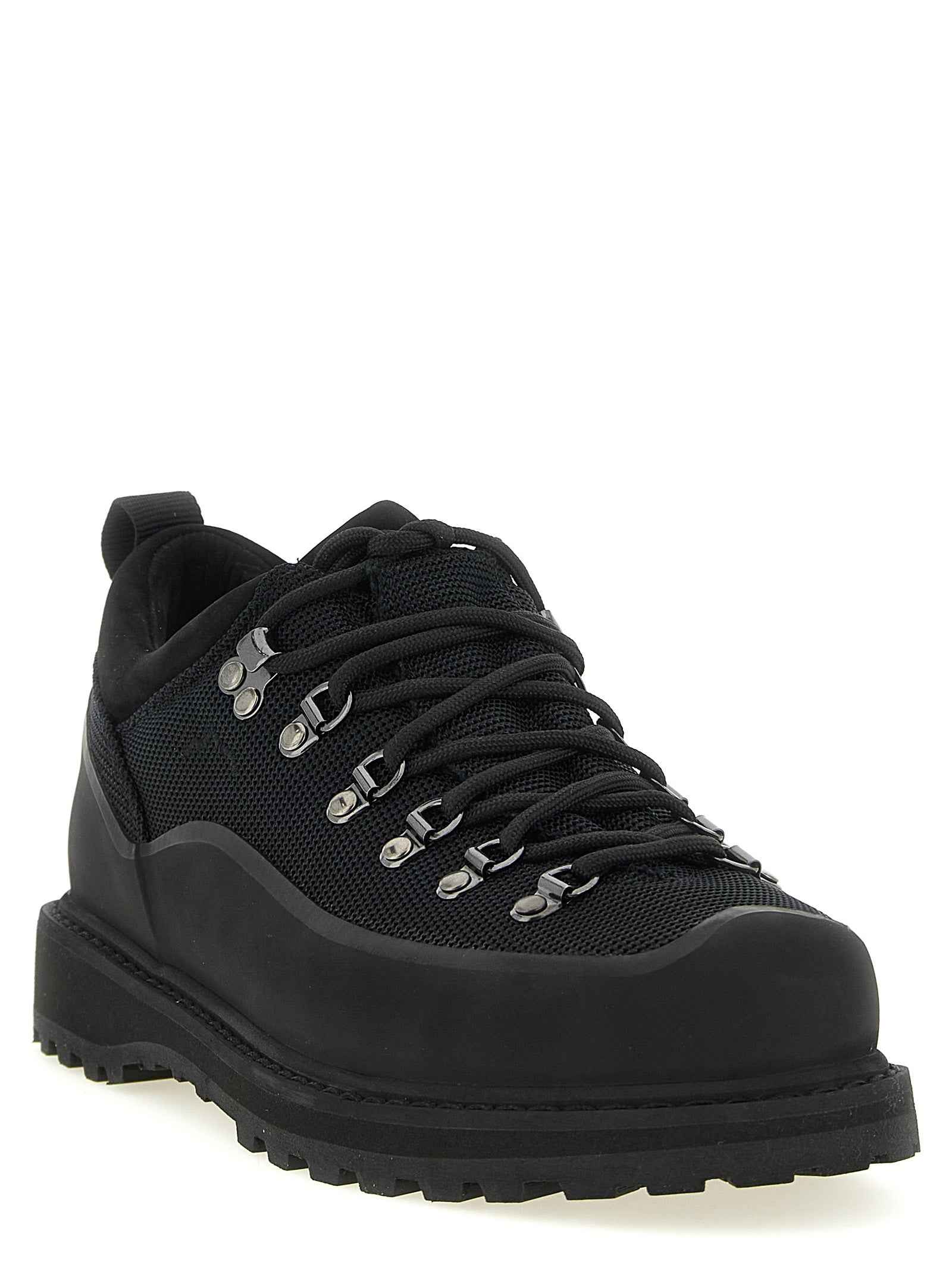 Black Polyamide Ankle Boots