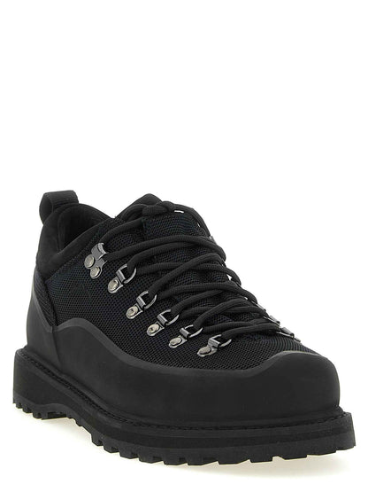 Black Polyamide Ankle Boots