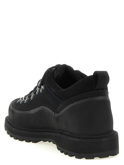 Black Polyamide Ankle Boots
