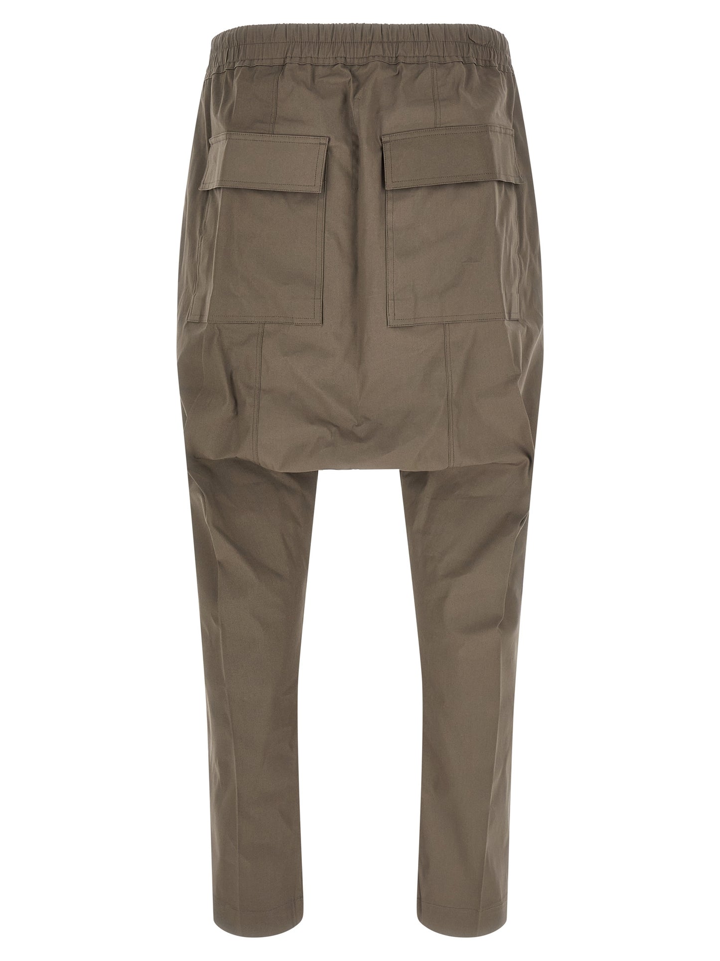 Gray Cotton Casual Pants