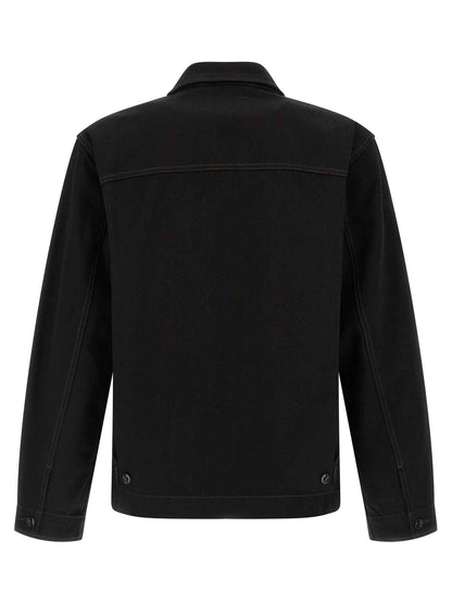 Black Cotton Denim Jacket