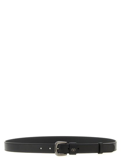 Black Calfskin Regular Belt