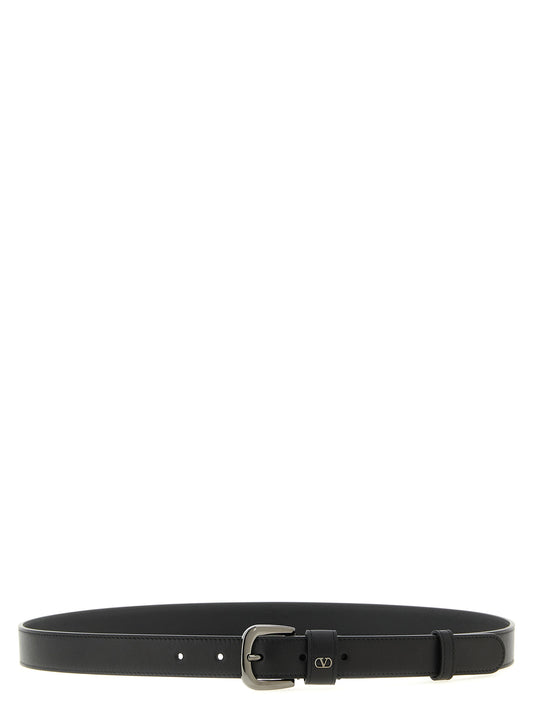 Black Calfskin Regular Belt