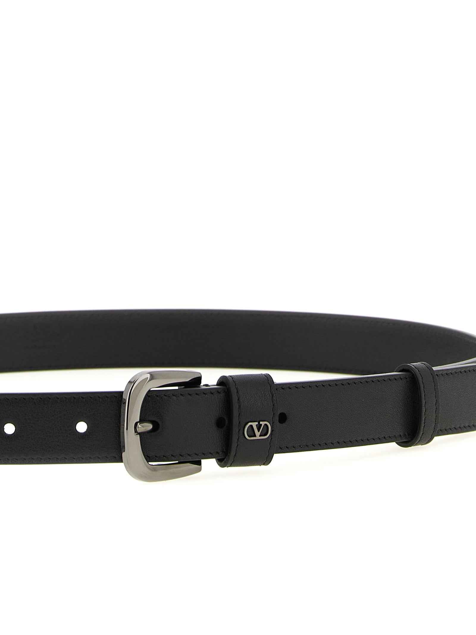 Black Calfskin Regular Belt