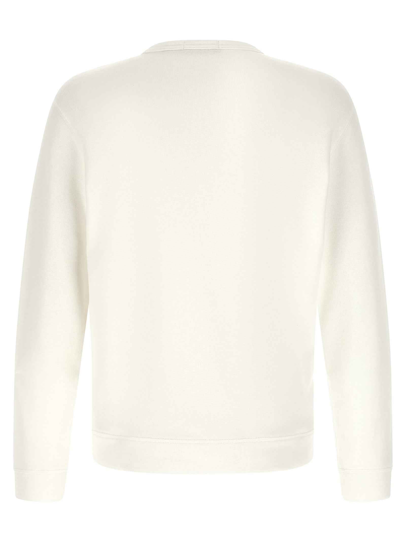 White Cotton Sweatshirt