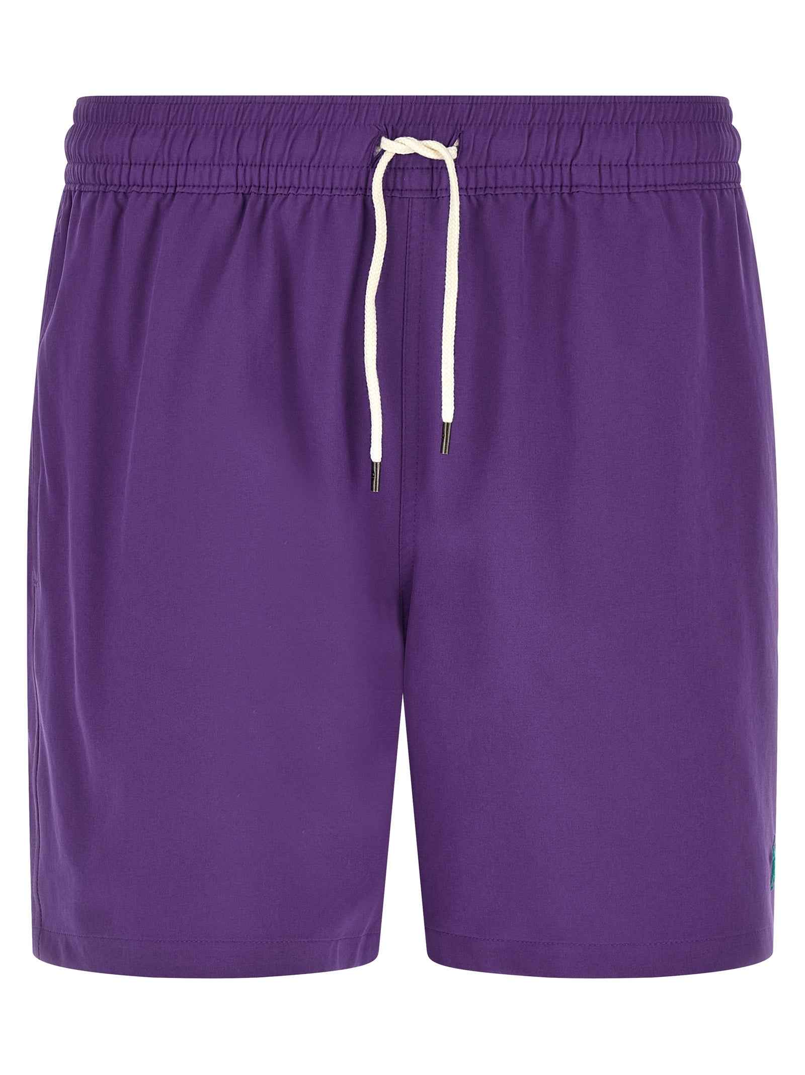 Purple Polyester Shorts
