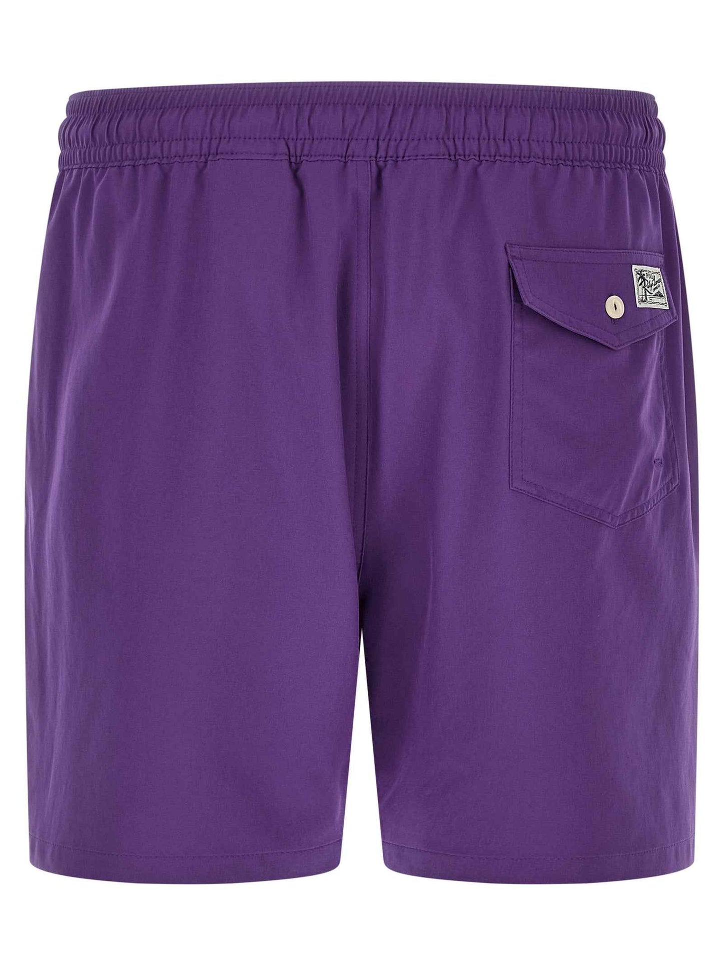 Purple Polyester Shorts