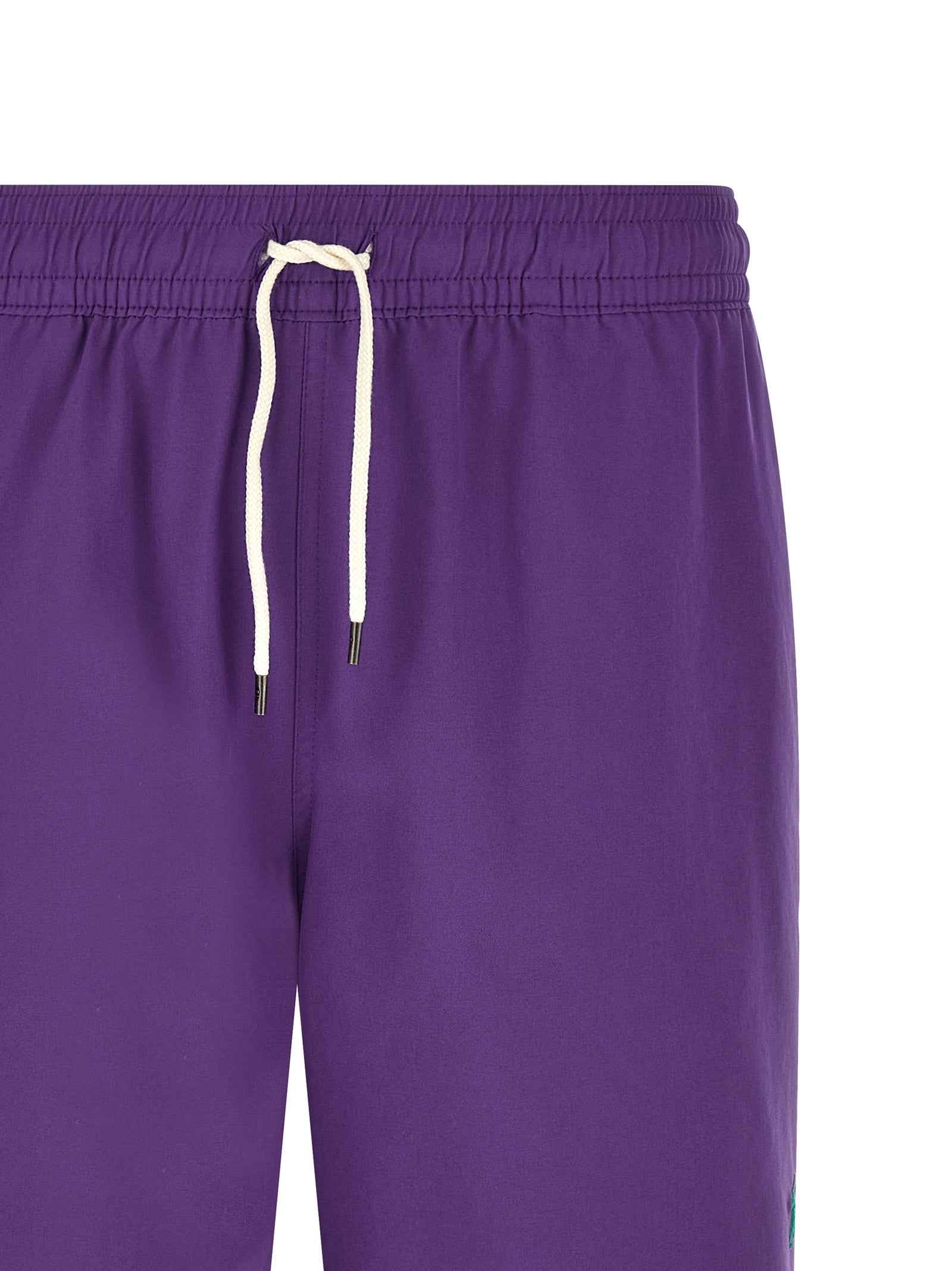 Purple Polyester Shorts