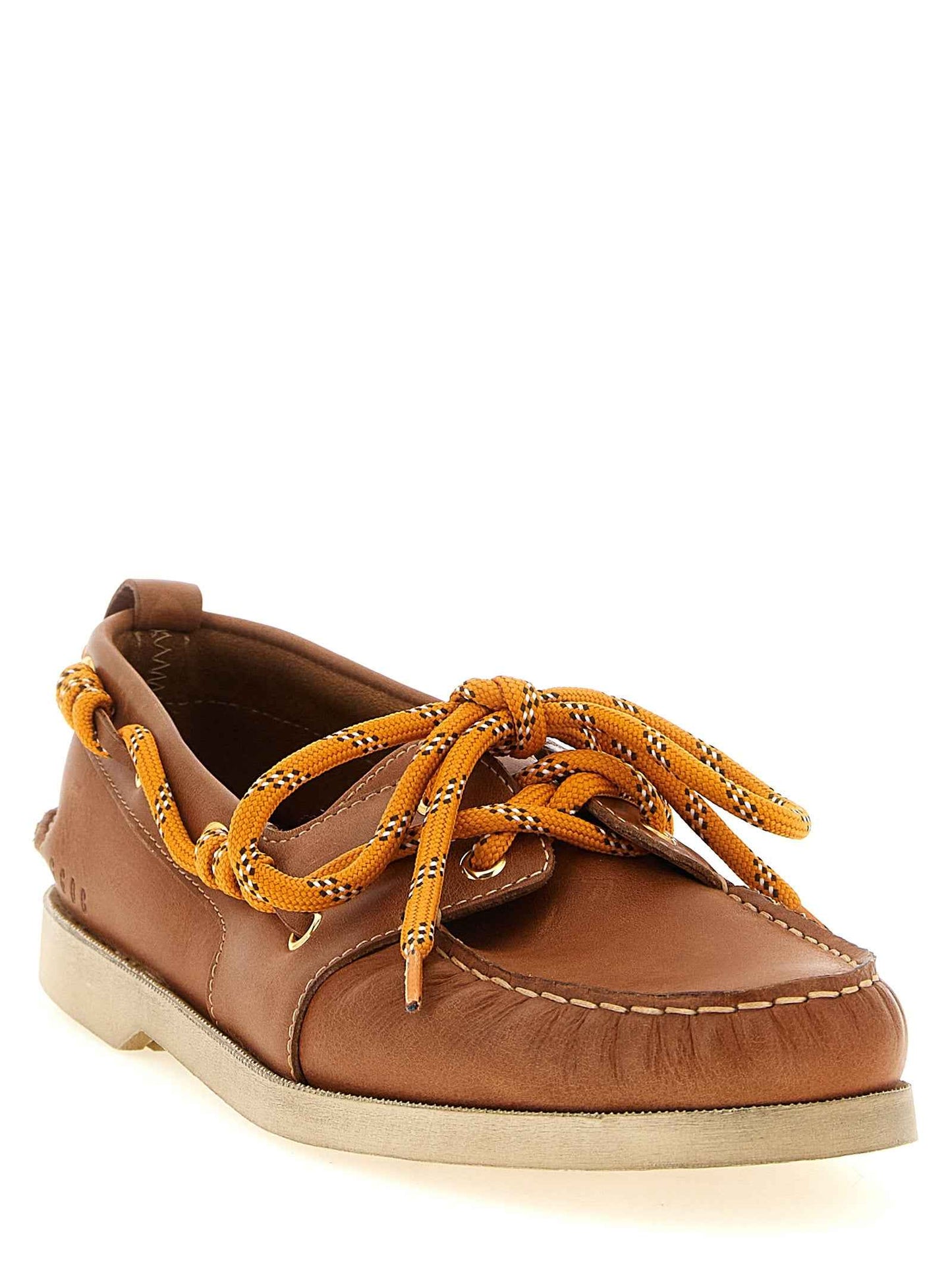 Brown Cowhide Slip-On Loafers