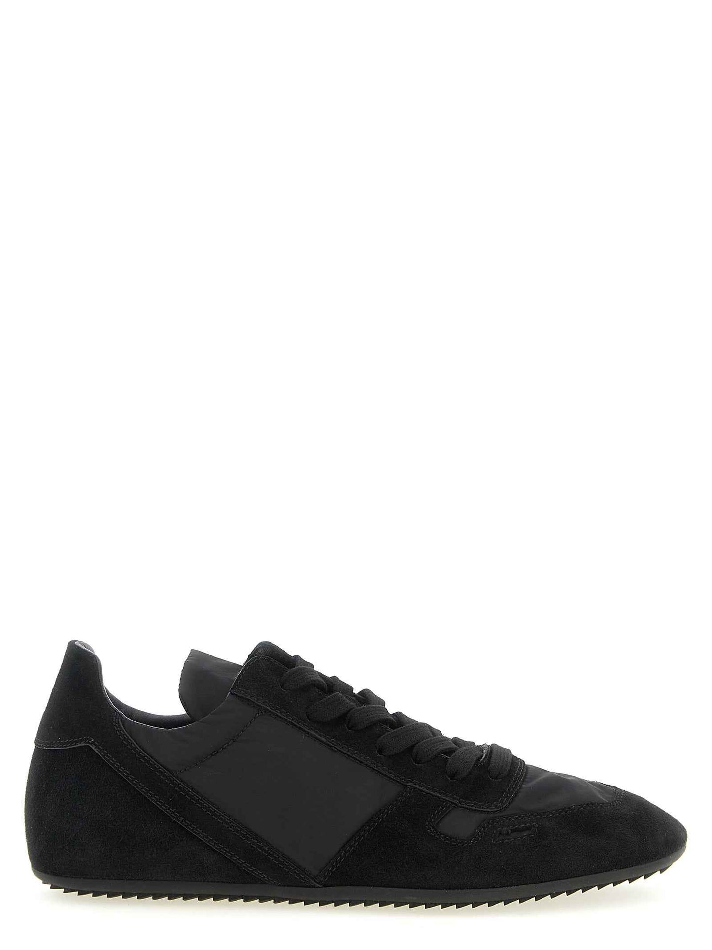 Black Calfskin Athletic Sneakers