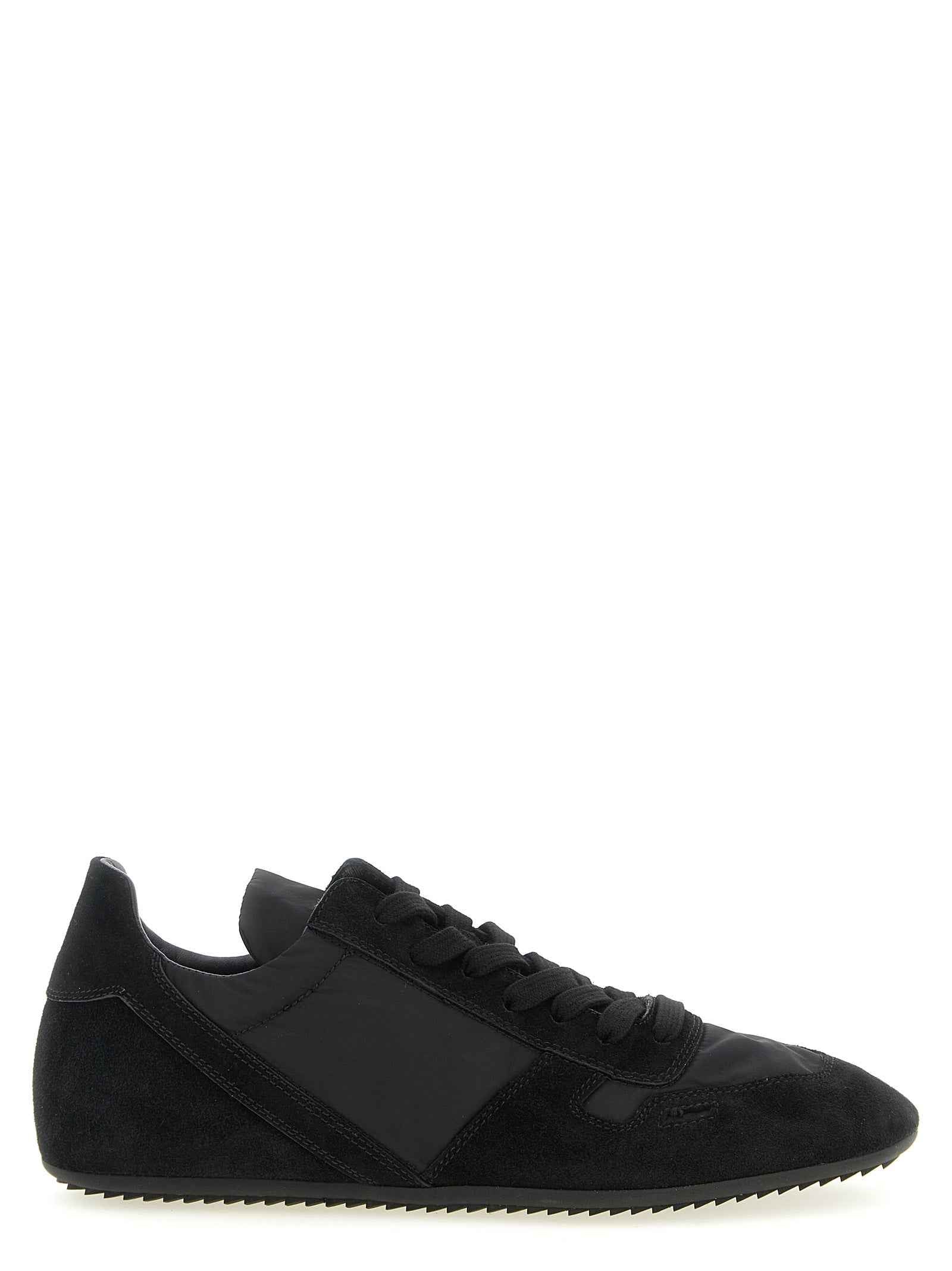 Black Calfskin Athletic Sneakers