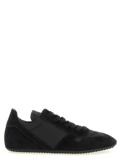 Black Calfskin Athletic Sneakers