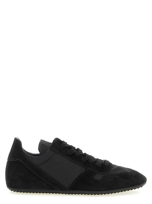 Black Calfskin Athletic Sneakers