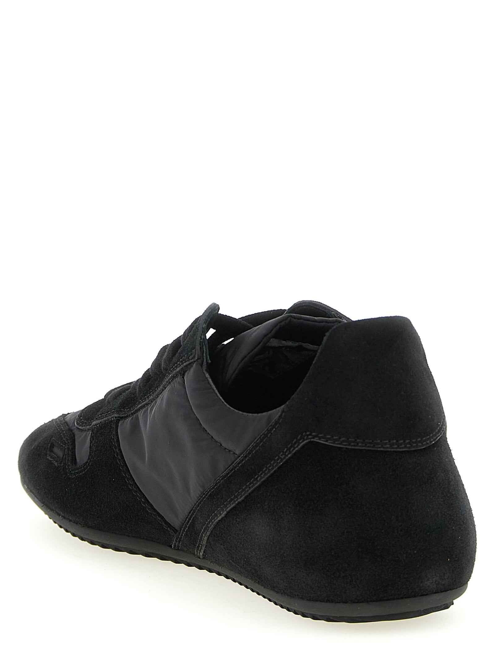 Black Calfskin Athletic Sneakers