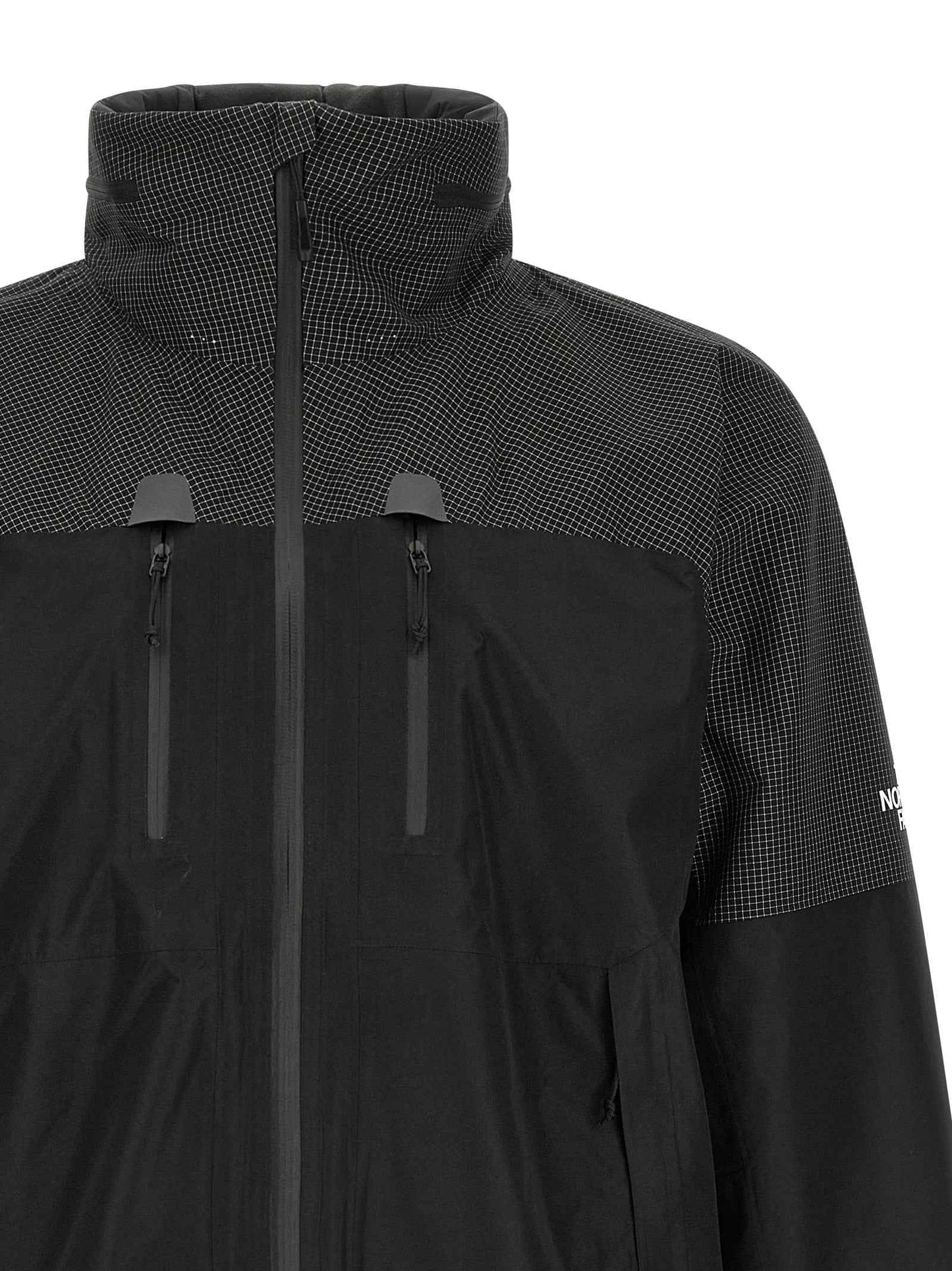 Black Polyester Shell Jacket