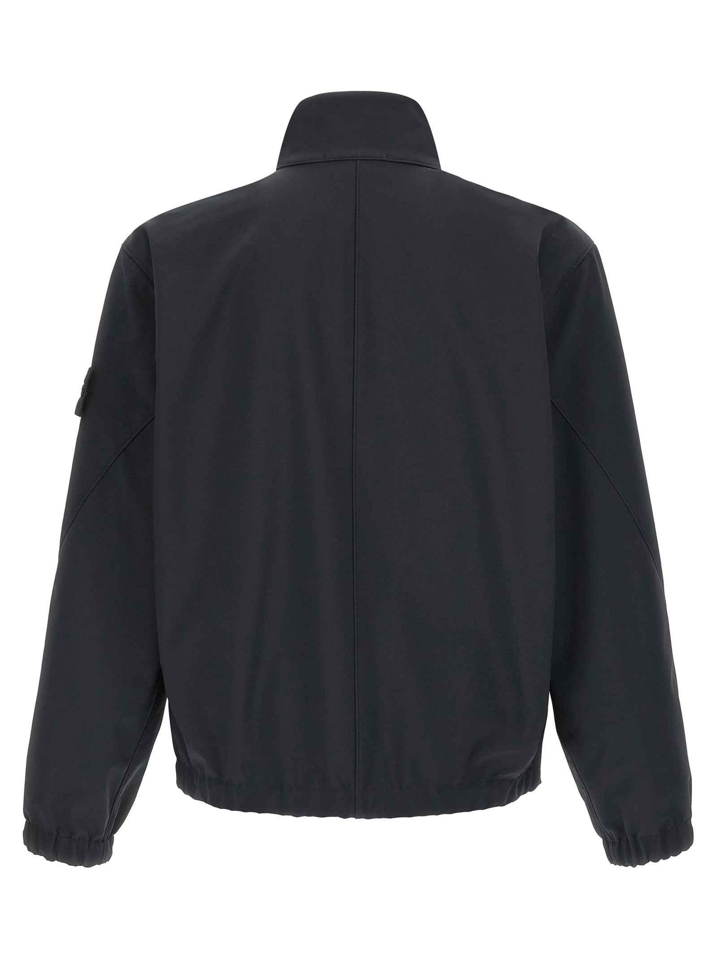 Blue Polyester Shell Jacket