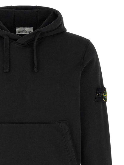 Black Cotton Sweatshirt