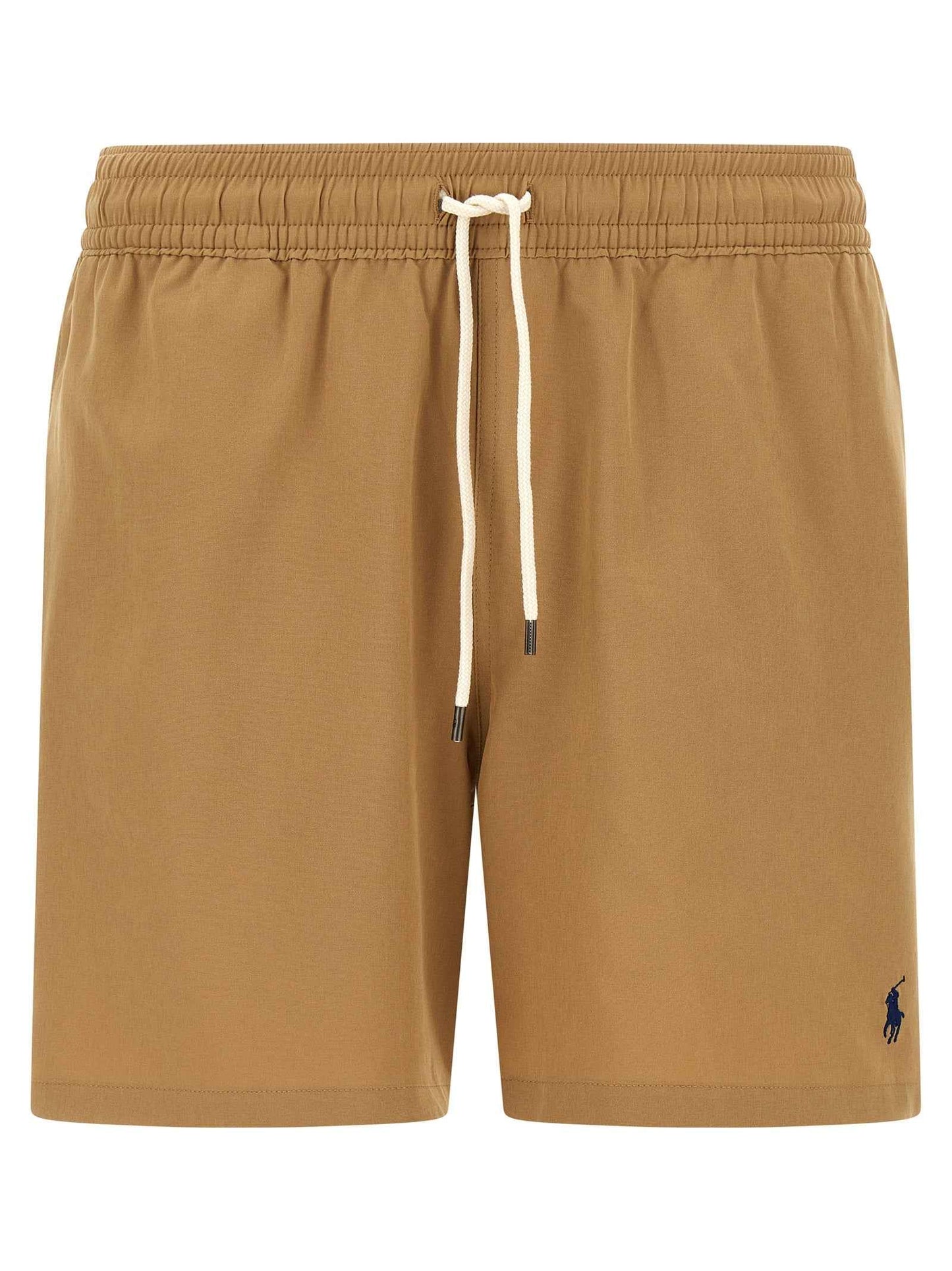 Beige Polyester Shorts