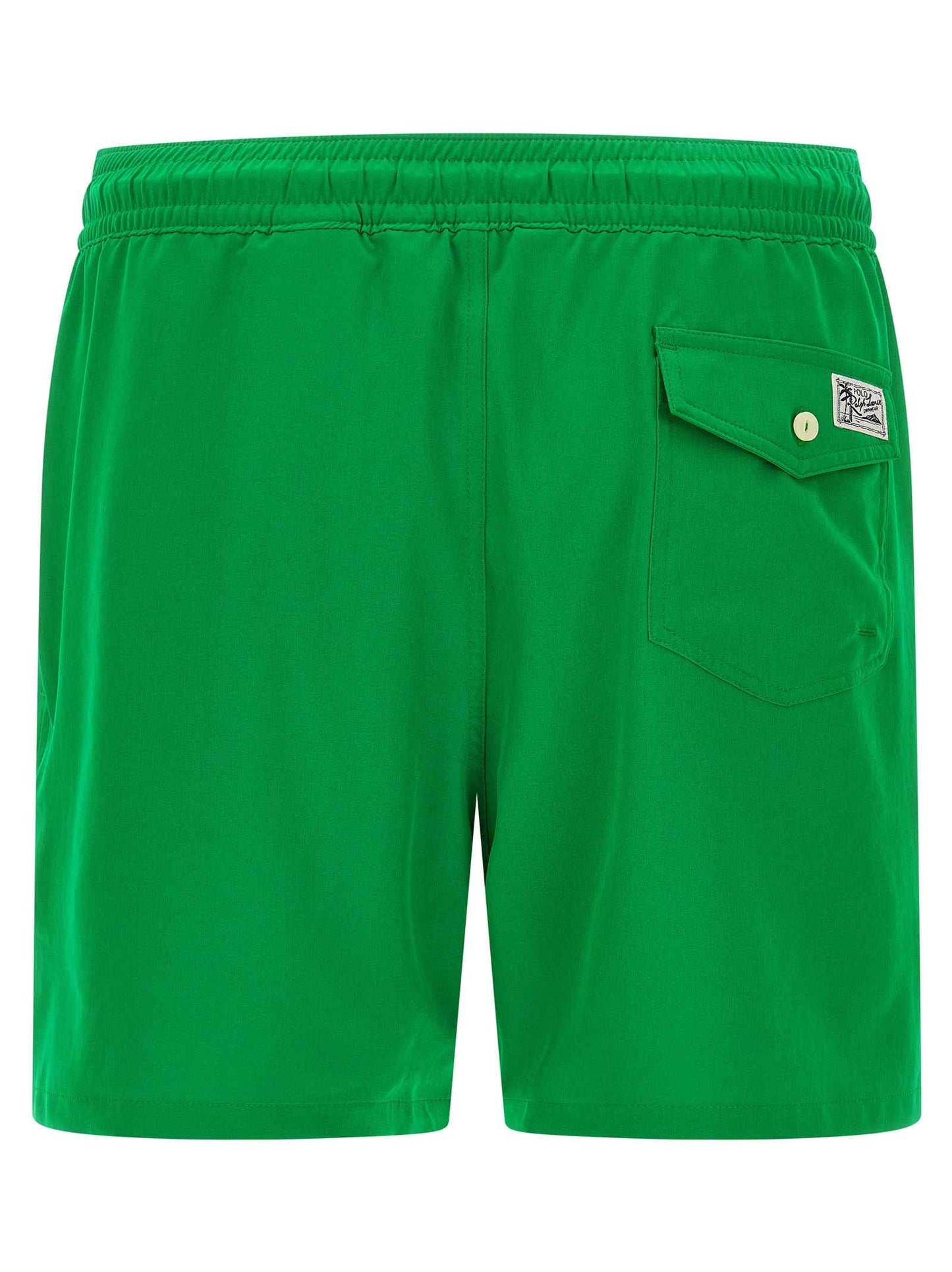 Bicolor Polyester Swim Shorts