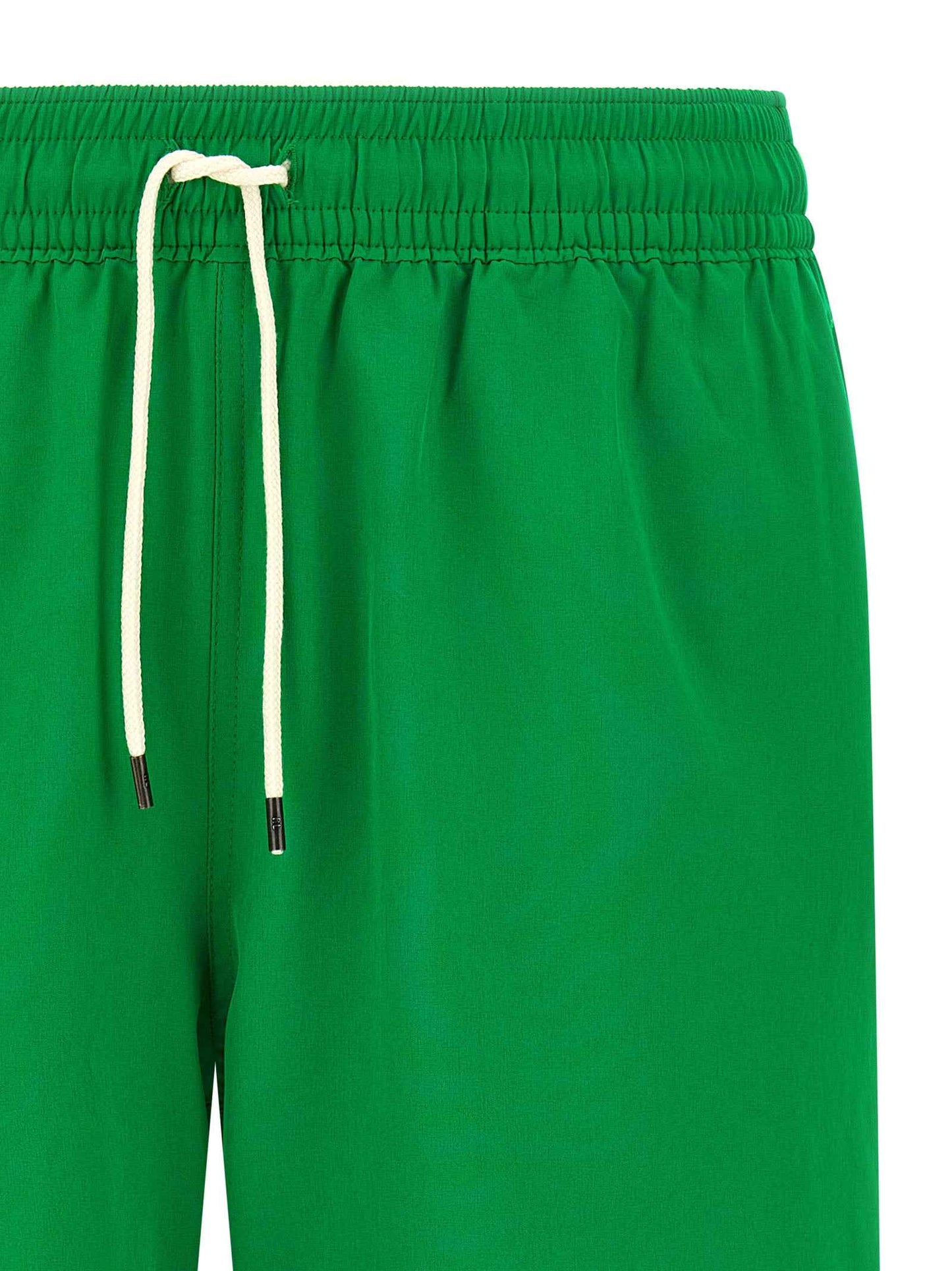 Bicolor Polyester Swim Shorts