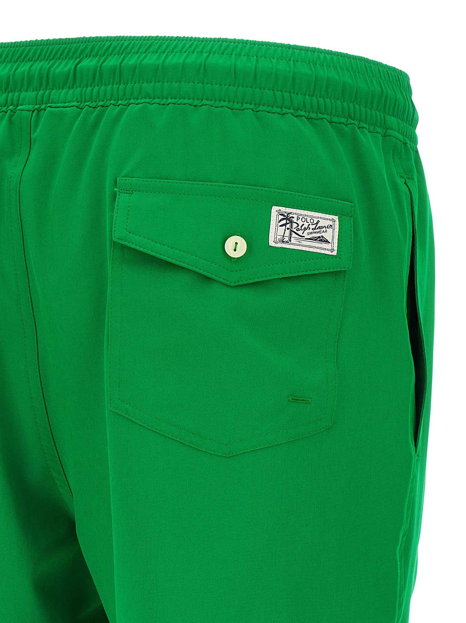 Bicolor Polyester Swim Shorts