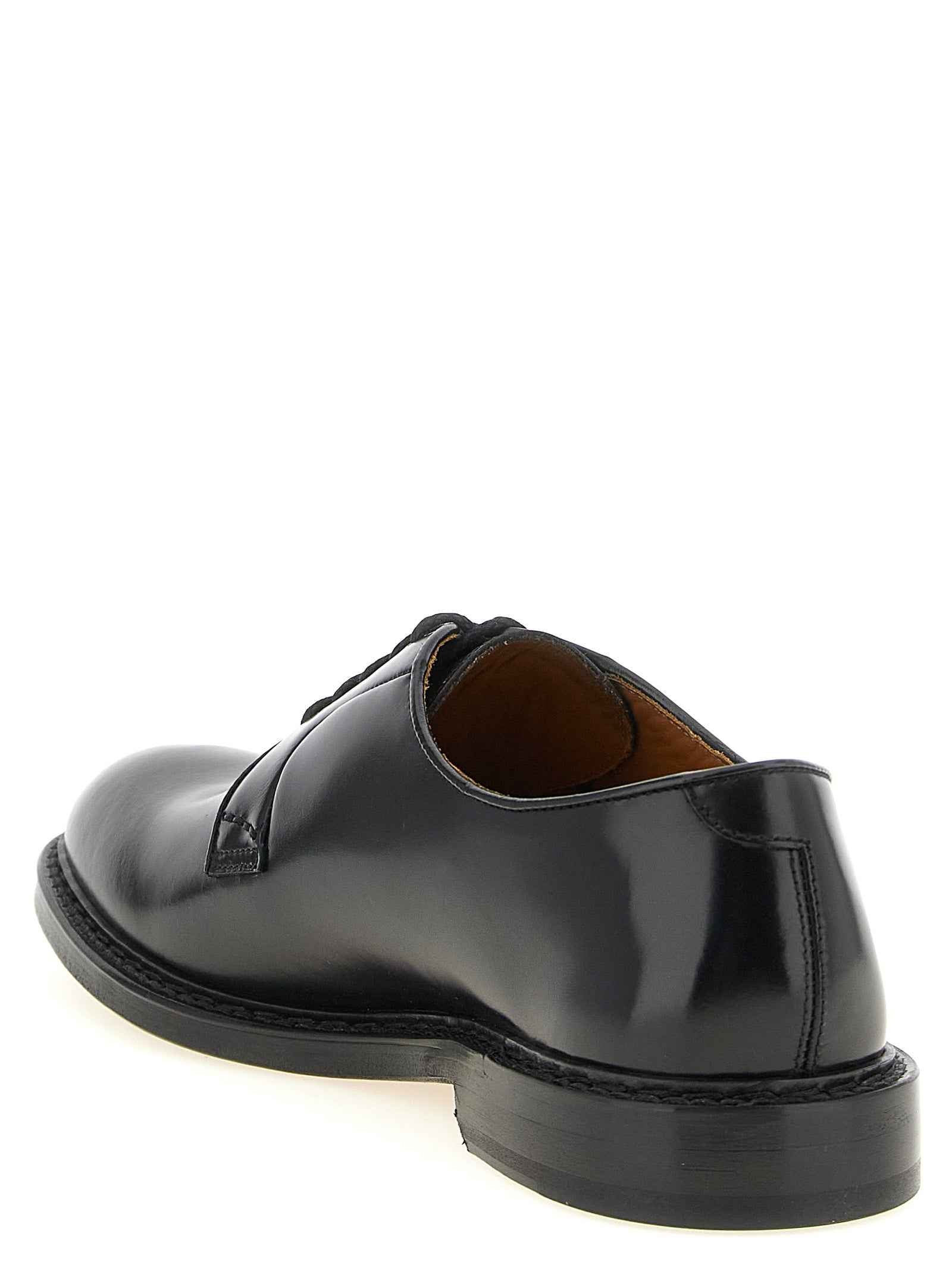 Black Calfskin Oxfords And Derbies