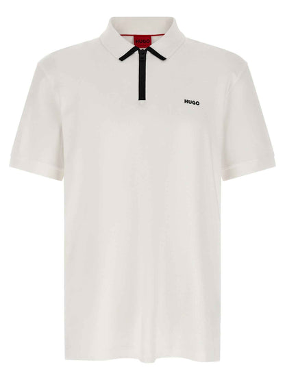 White Cotton Polo Shirt